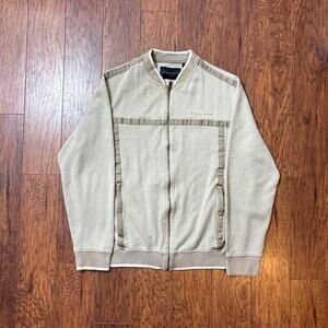 Vintage 2000s Sean John Y2K Full Zip Track Jacket Tan Sweatshirt Size 2XL